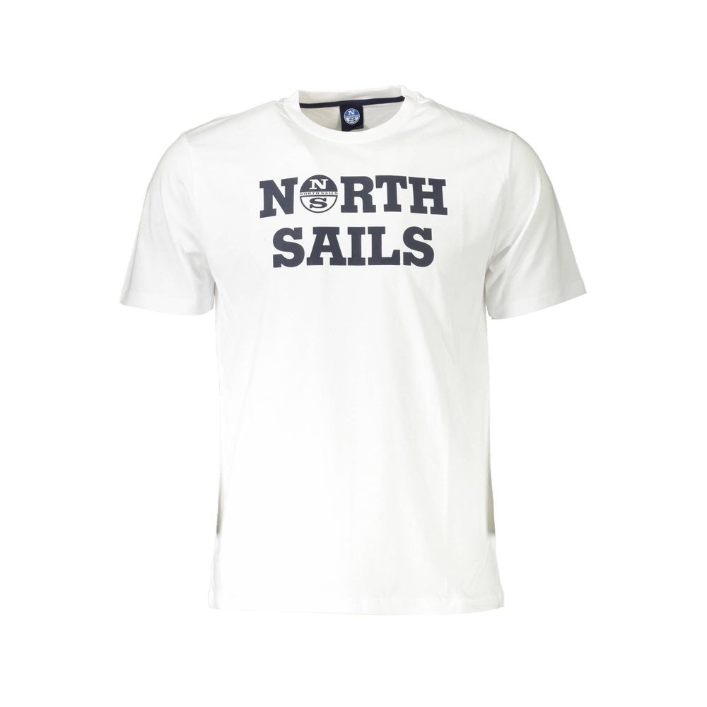 

Белая хлопковая мужская футболка North Sails