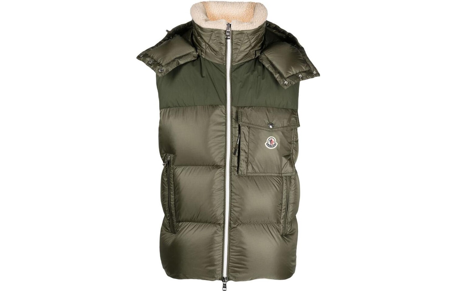 

Жилет мужской оливково-зеленый Moncler