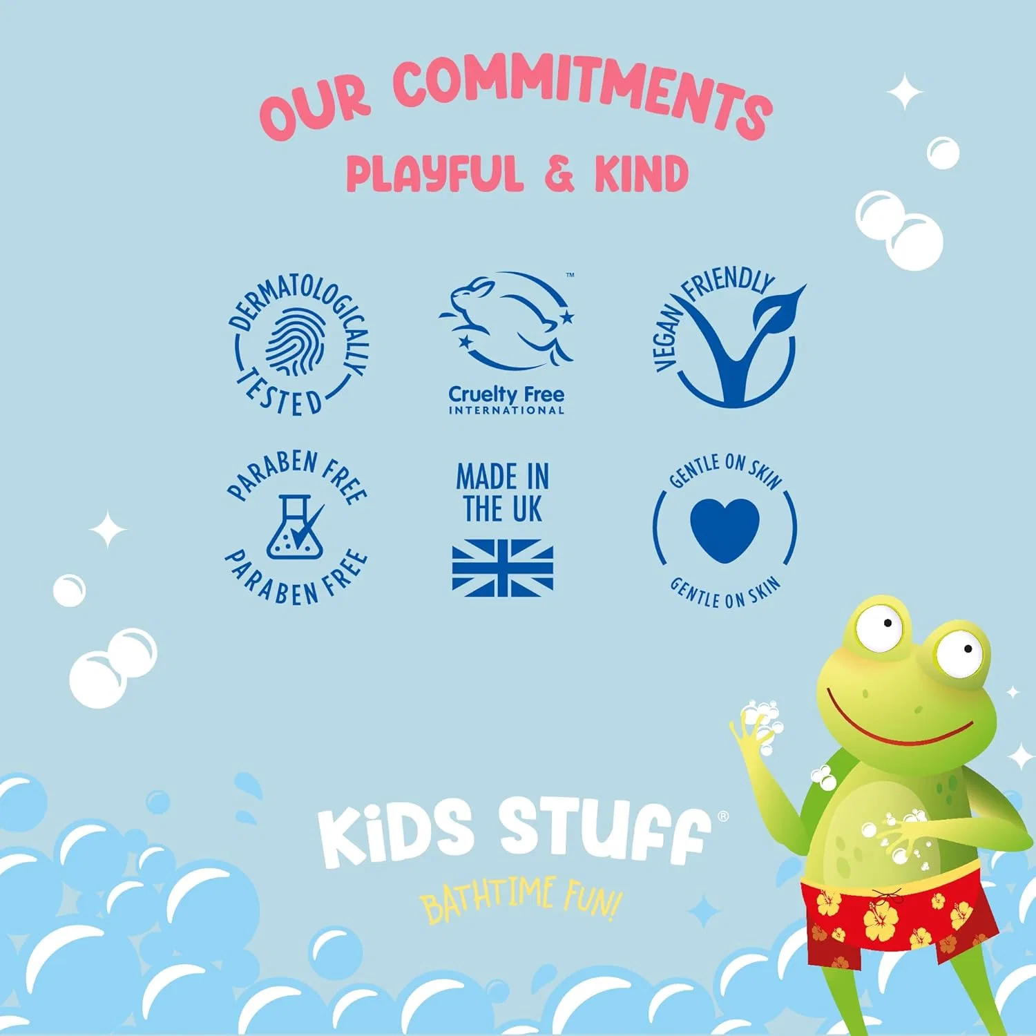 Детская пена для ванны и душа Kids Stuff Wacky Whip с ароматом клубники, 200 мл Kids Stuff, Blue — фото 4