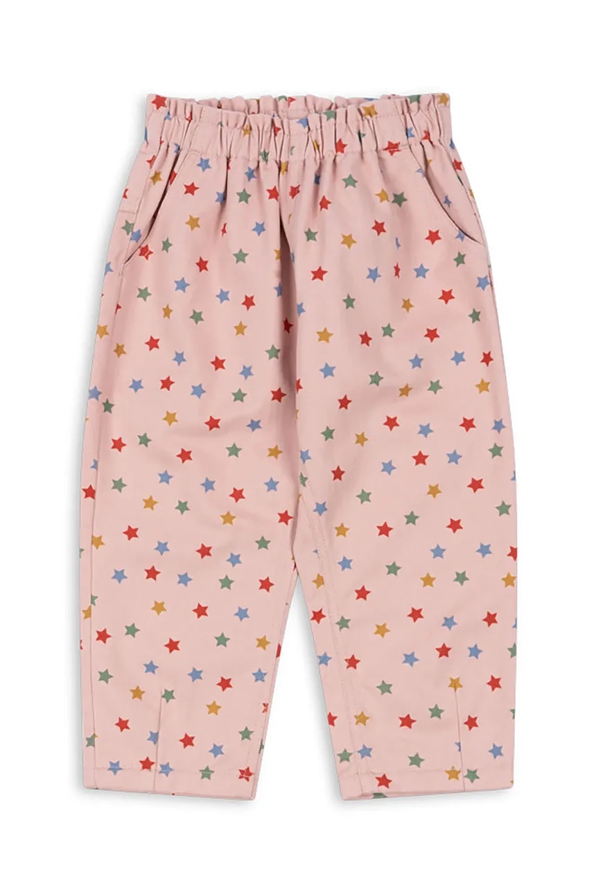 

Детские шерстяные брюки FEN FRILL PANTS GOTS Konges Sløjd, розовый
