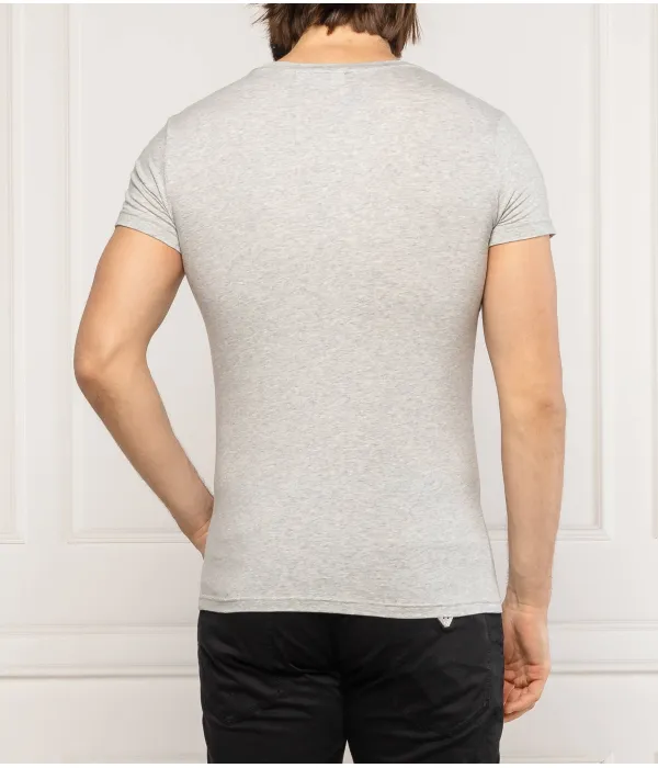 Футболка Slim fit Emporio Armani, серый — фото 3