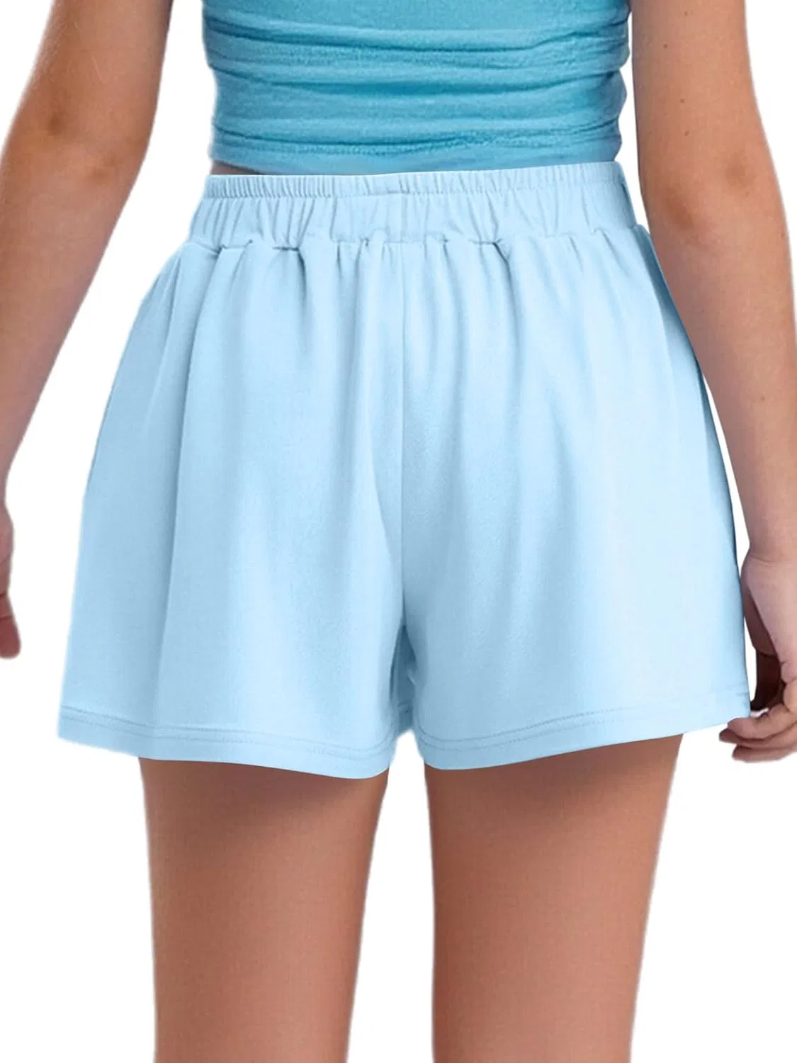 Детские шорты для активных игр Yhong, с бантиком, синие — фото 4