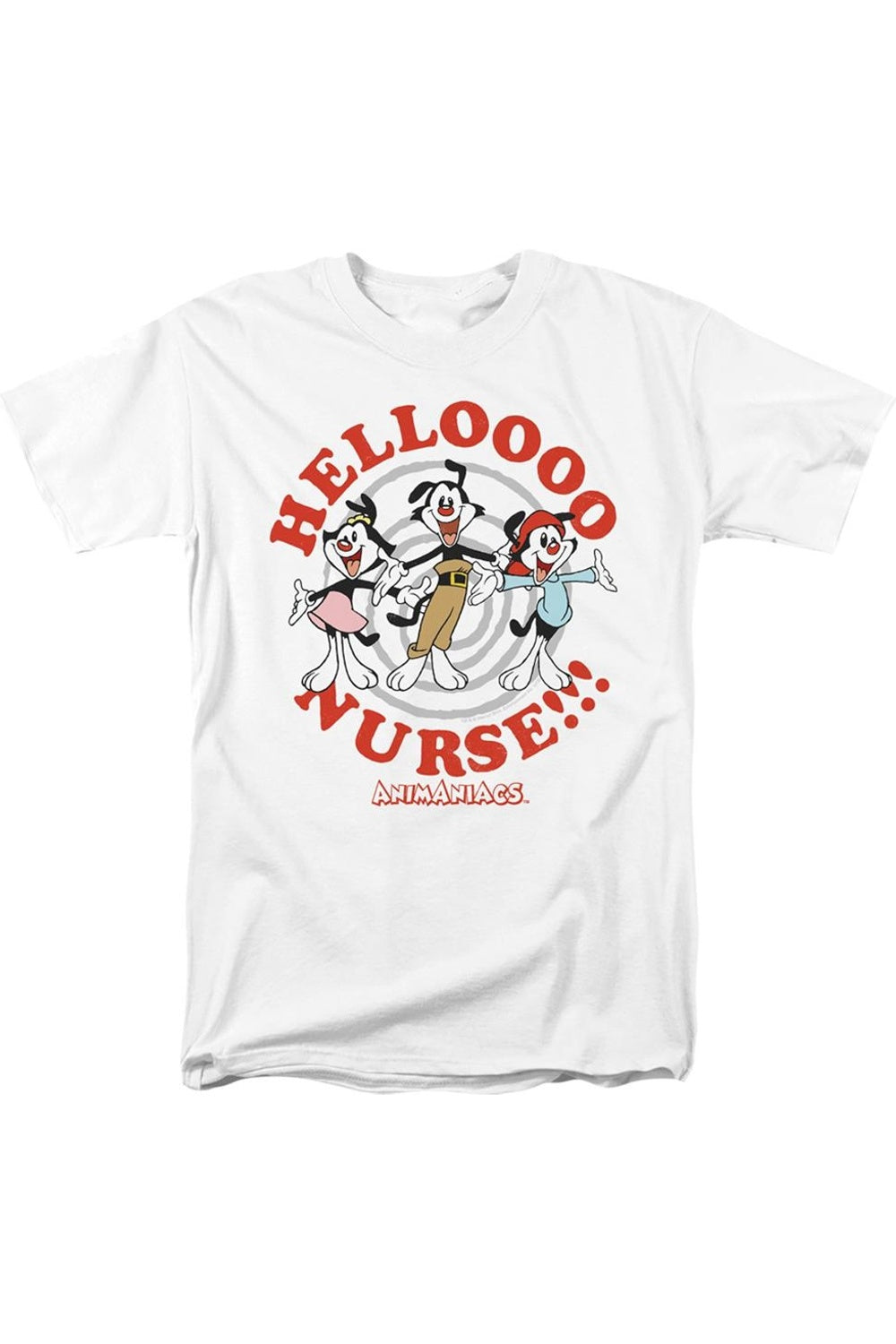 

Футболка с коротким рукавом для взрослых Animaniacs Hello Nurse Gildan, белый