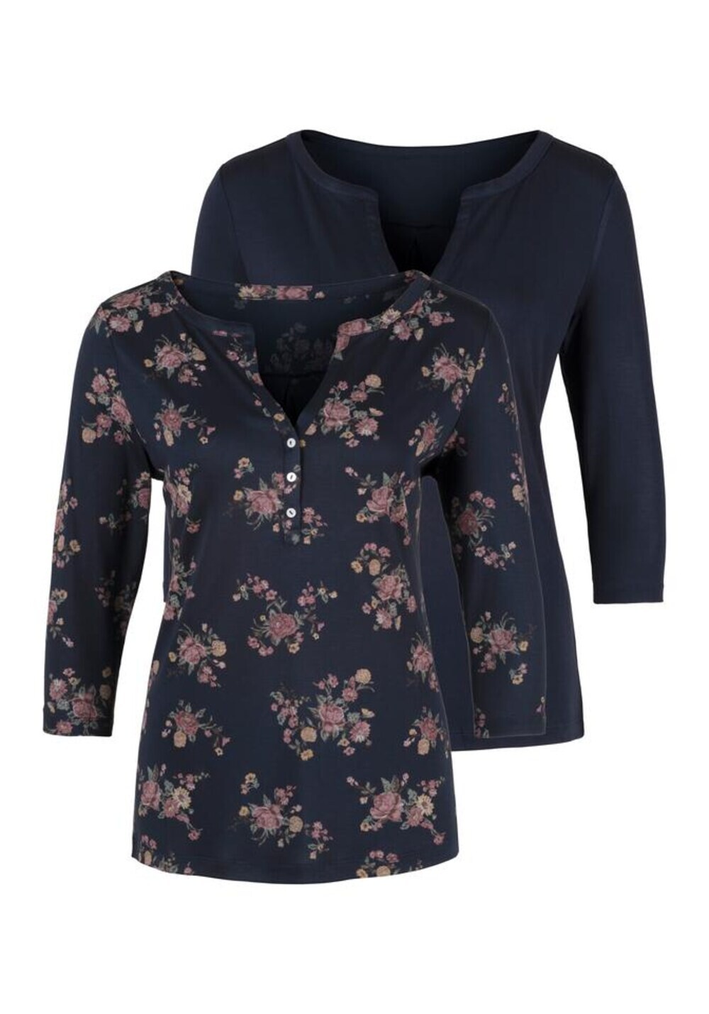 

Рубашка Lascana, темно-синий