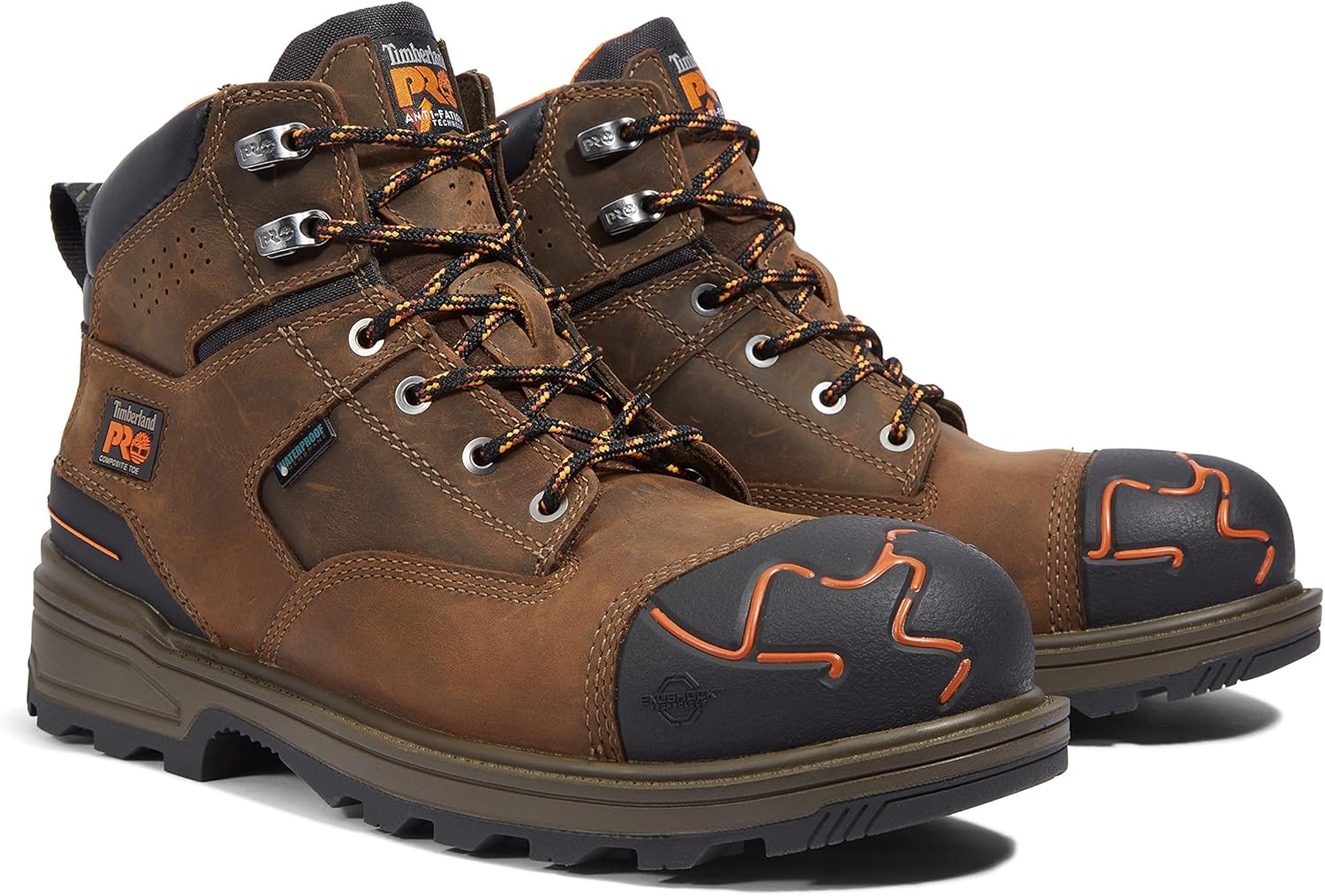 Ботинки Timberland PRO для мужчин, Magnitude 15 см CT WP, коричневый — фото 2