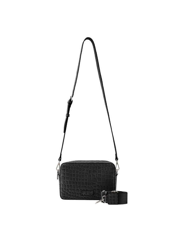 

Наплечная сумка Seidenfelt, цвет croco print black, Черный, Наплечная сумка Seidenfelt, цвет croco print black