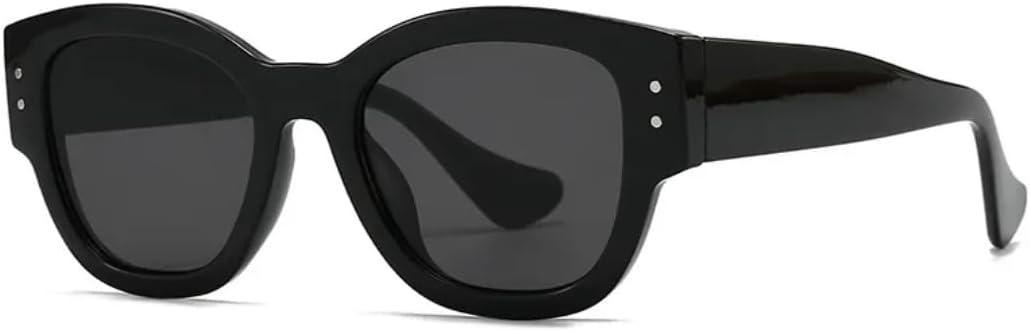 

Солнцезащитные очки с защитой UV400 | Панк-оправа "кошачий глаз" с заклепками | для женщин и мужчин, для занятий спортом на открытом воздухе и вождения DSVIGF, Black Black