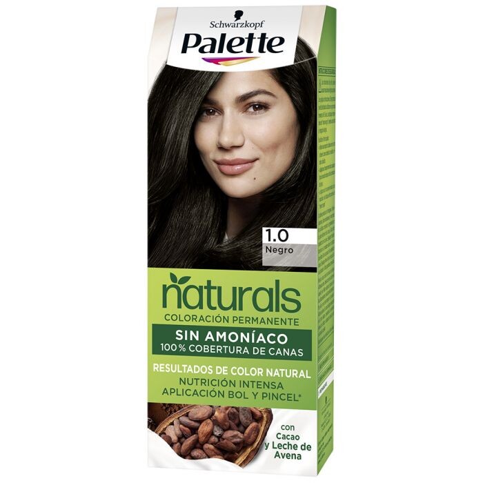 

Краска для волос Palette Naturals Coloración Permanente Sin Amoniaco Palette, 1.0 Negro