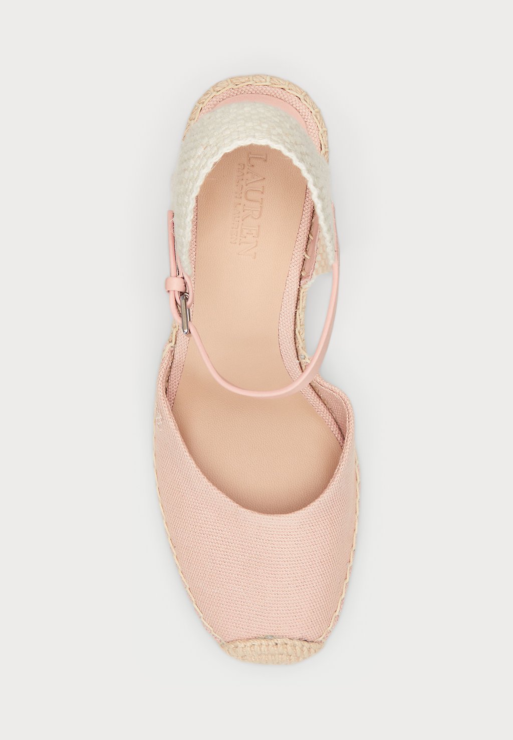 Босоножки на танкетке ROBBY CANVAS & JUTE ESPADRILLE Lauren Ralph Lauren, светло-розовый — фото 4