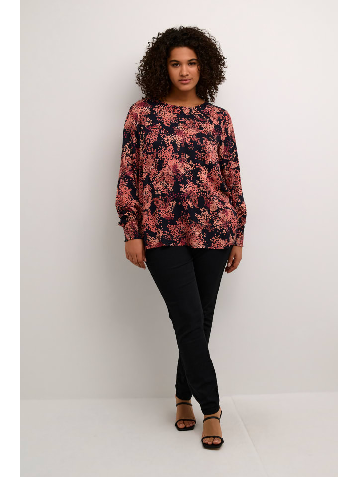 

Блузка KAFFE curve, цвет black/red tones berry