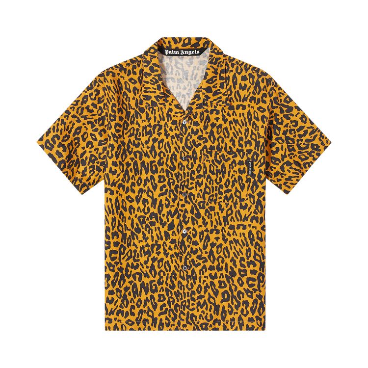 

Рубашка Palm Angels Cheetah Bowling Shirt 'Orange', оранжевый