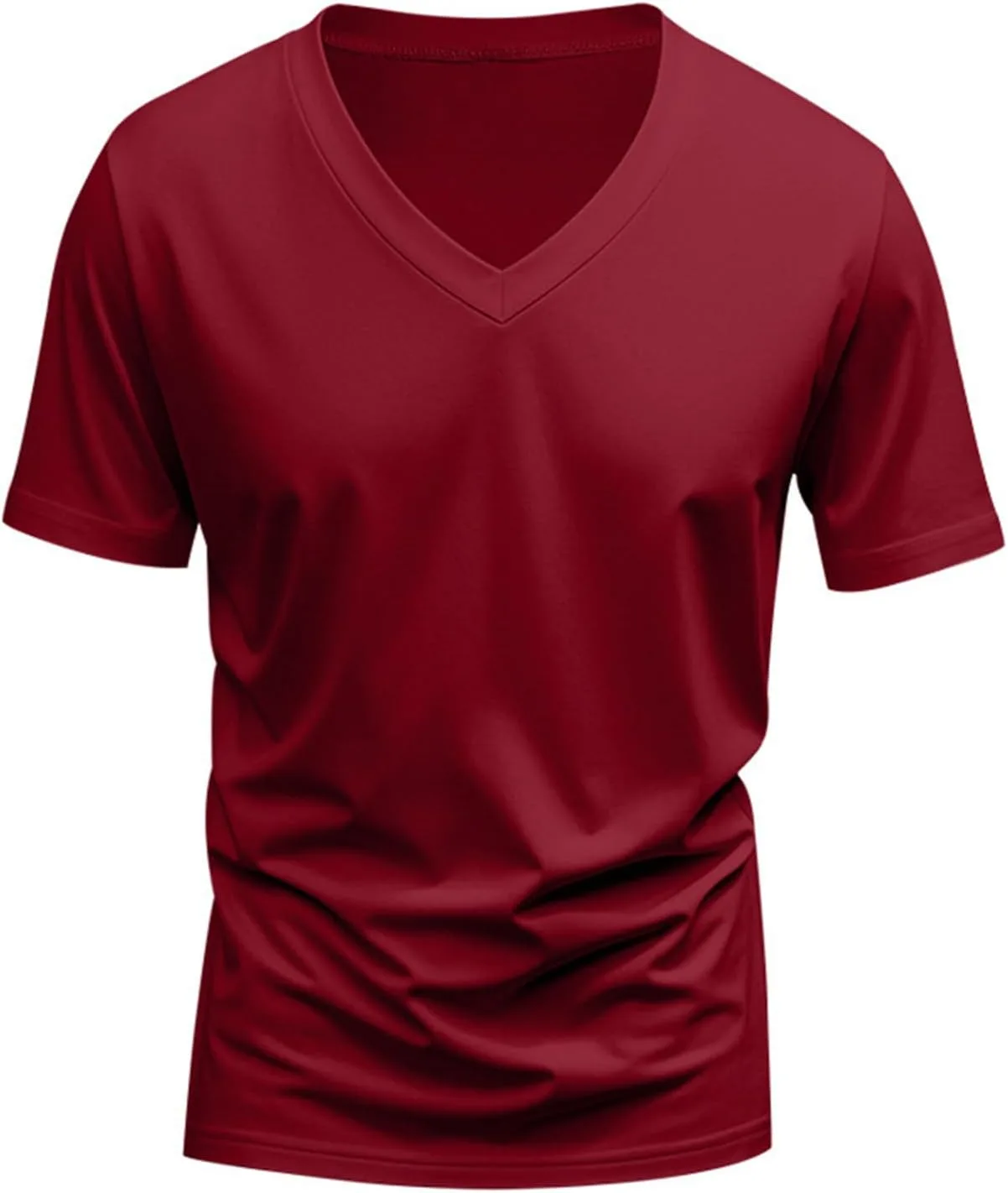 Мужская футболка V-образного выреза Solid Color Quick Dry — фото 3
