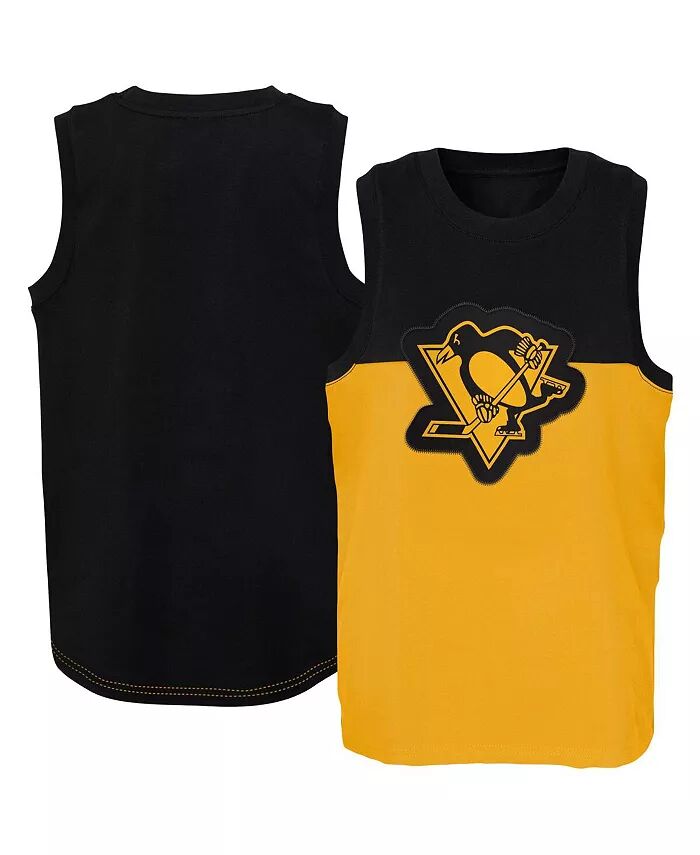 Топ-майка Big Boys and Girls Gold, Black Pittsburgh Penguins Revitalize Outerstuff — фото 2