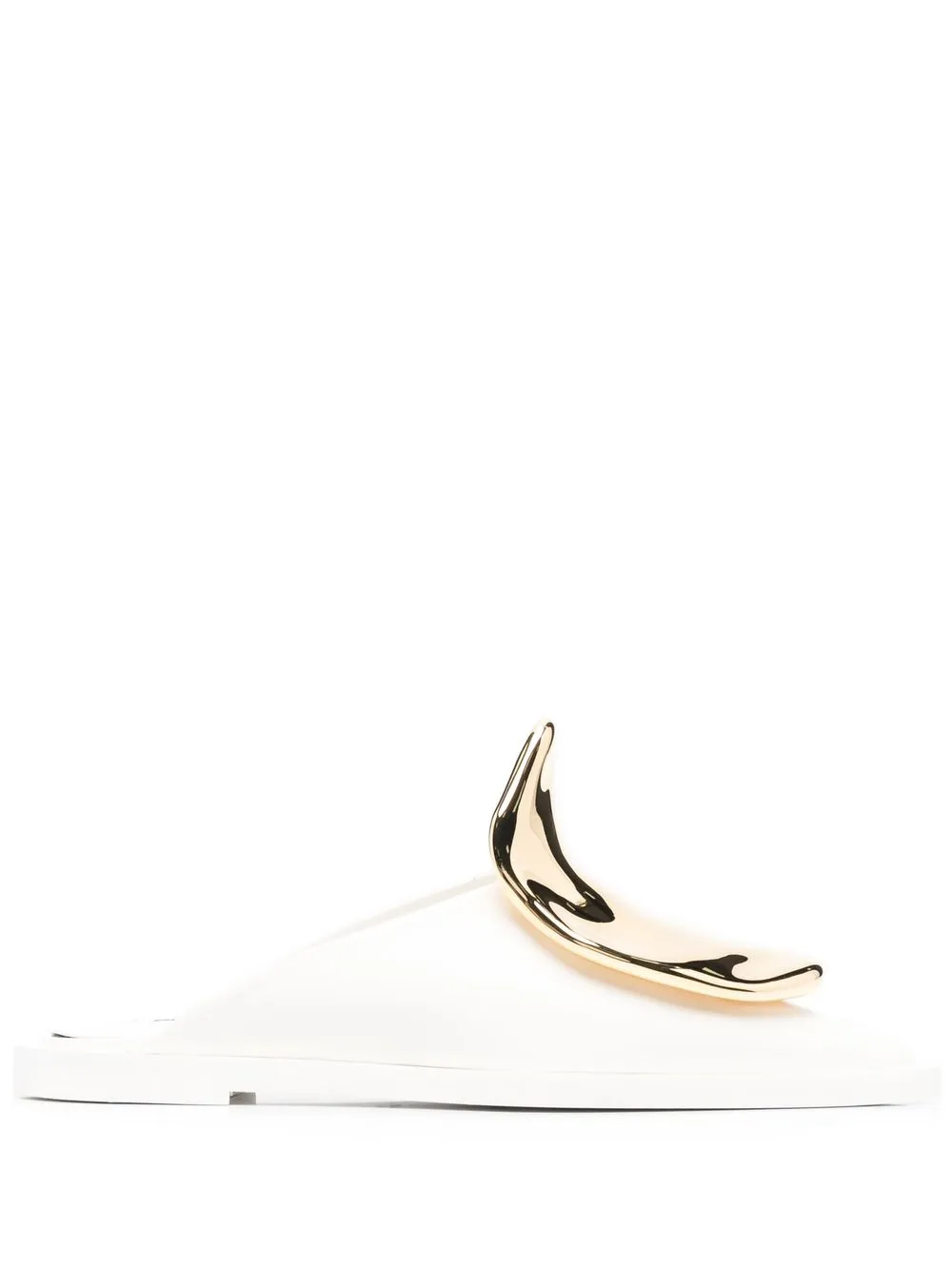 Мюли на плоской подошве JIL SANDER, белый