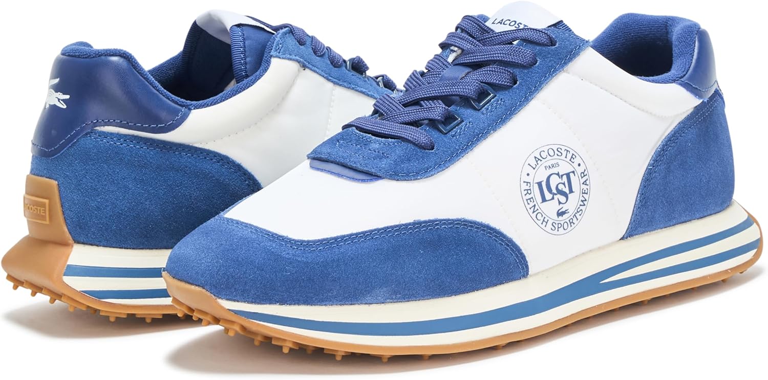 Мужские кроссовки Lacoste L-Spin, белый/синий/темно-синий — фото 3