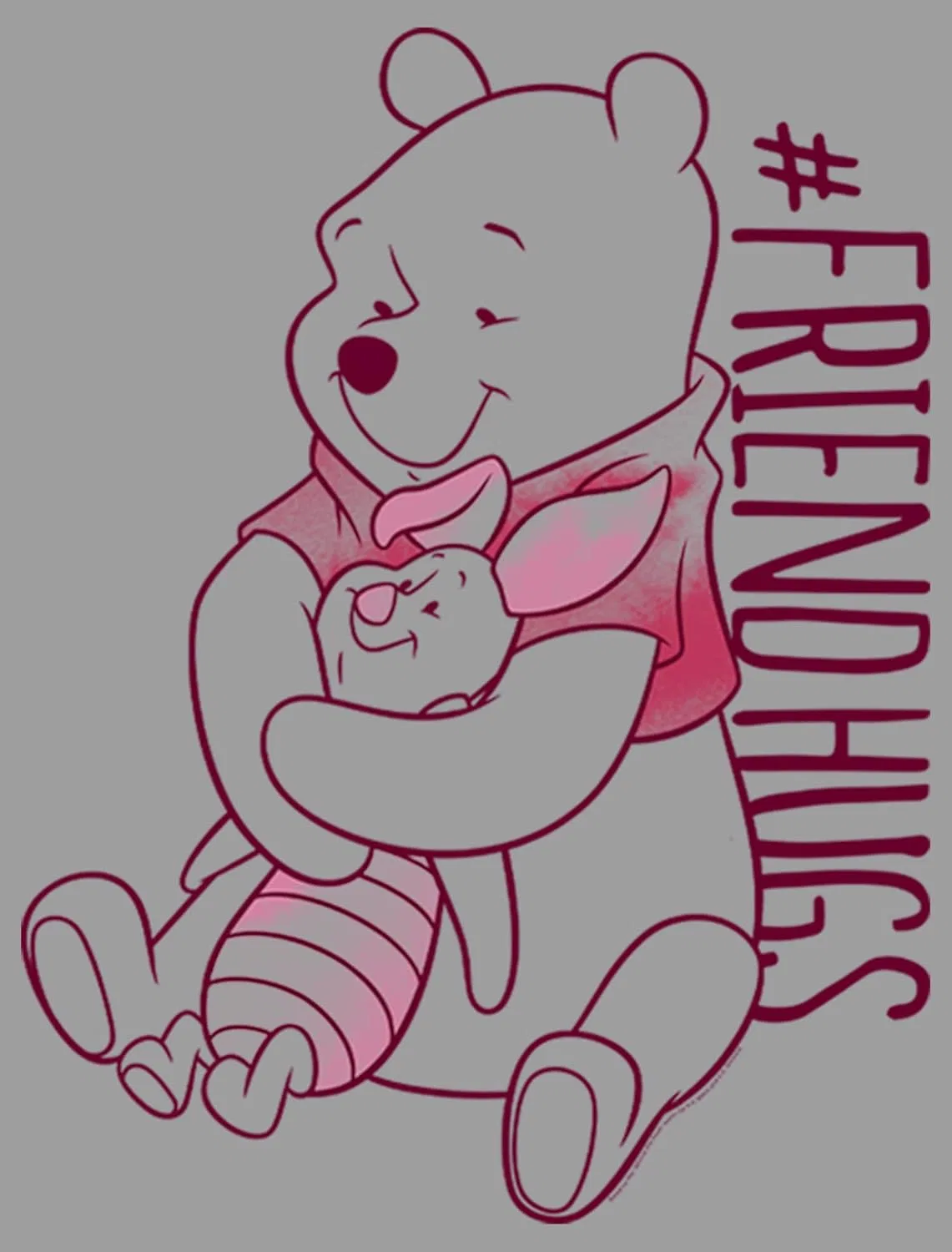 Fifth Sun Детская толстовка Disney с изображением Пятачка и Винни-Пуха, Athletic Heather — фото 3