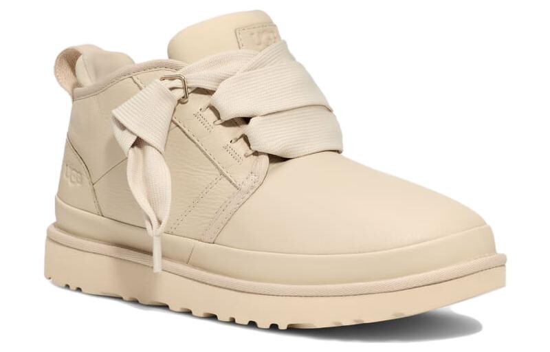 Мужские зимние ботинки Ugg с широкими шнурками, экрю — фото 3