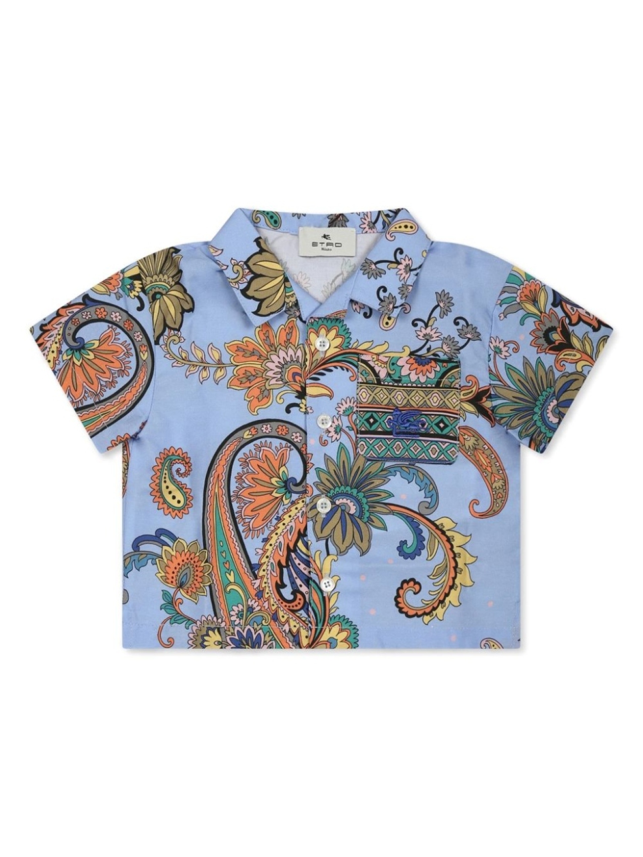 

ETRO KIDS рубашка с принтом пейсли, синий
