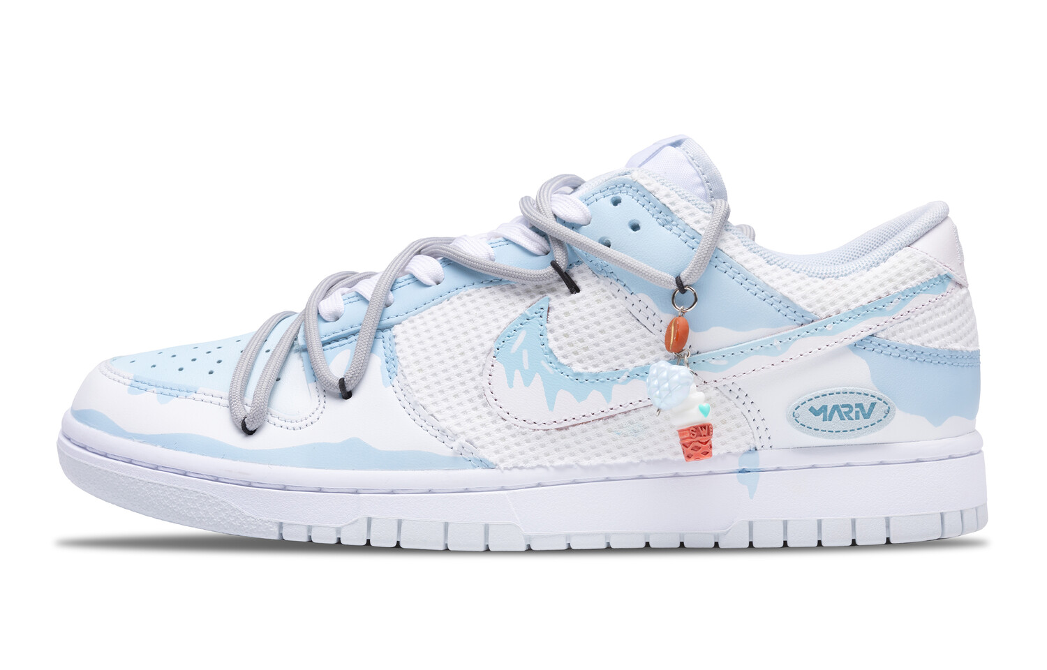 

Кроссовки Nike Dunk Skateboard Shoes Unisex Low-Top White Blue, белый/синий