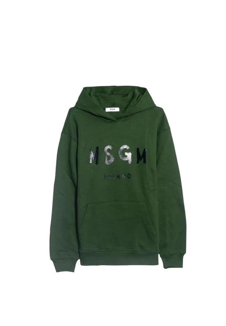 Худи детское, хлопок, белый Msgm — фото 4