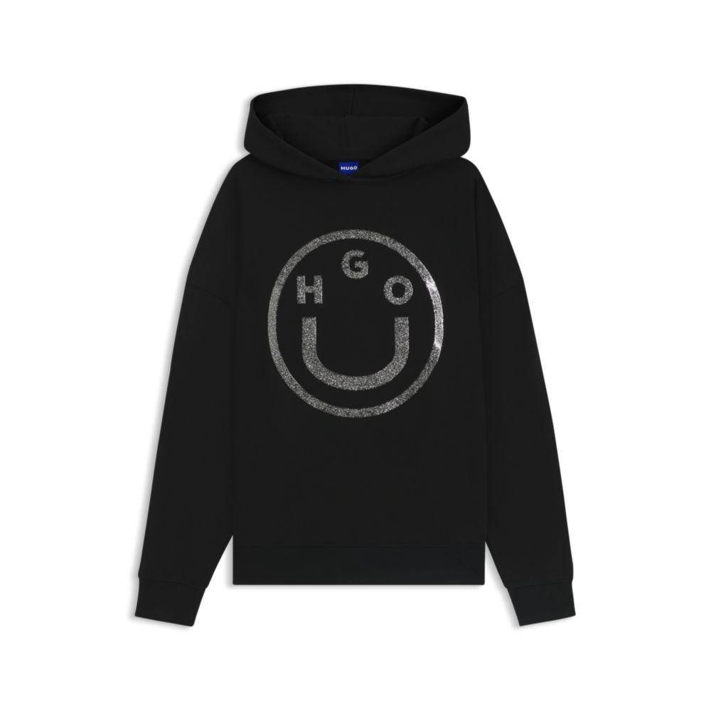 

Худи Happy-HUGO из хлопковой махровой ткани, черный