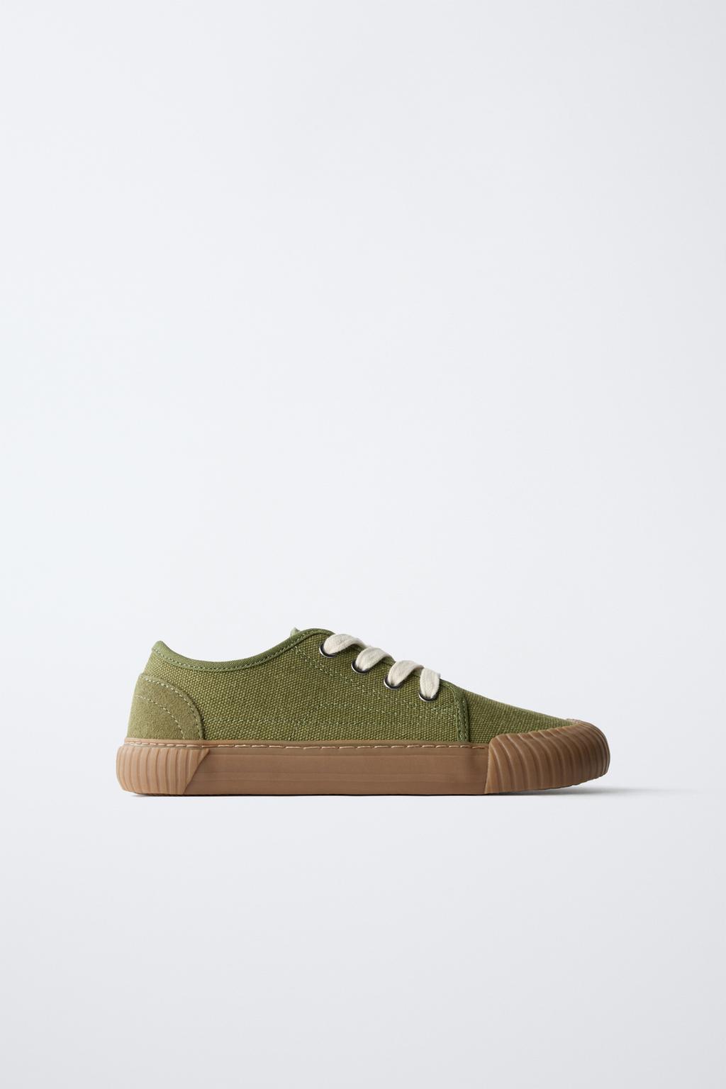 

Комфортные кроссовки для босоножек ZARA, цвет Khaki Green