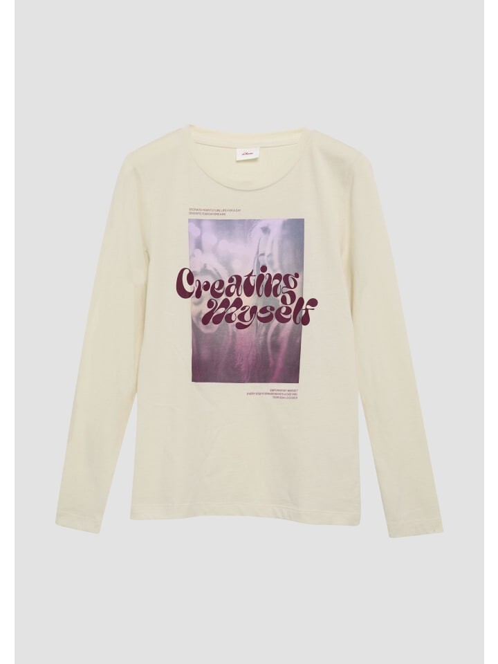 

Футболка s.Oliver T-Shirt langarm, бежевый