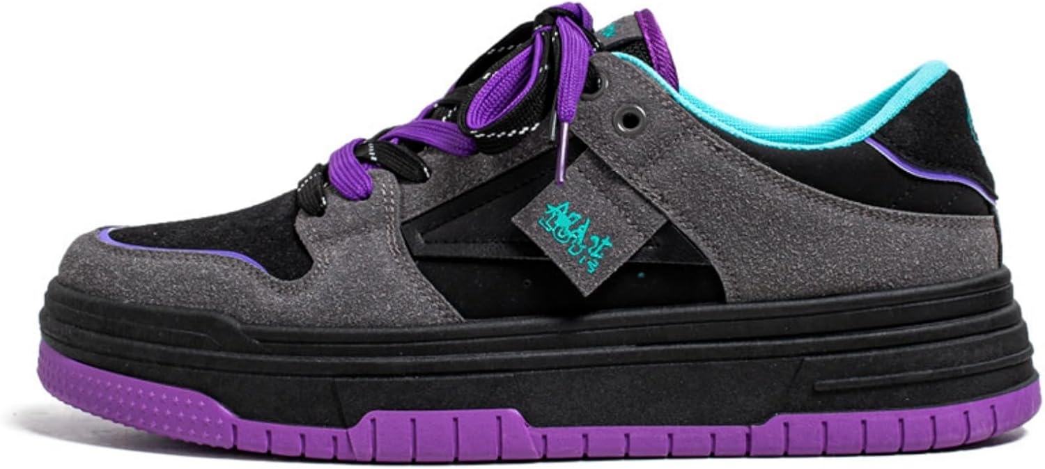 

Мужские модные кроссовки для скейтборда и прогулок, верх из дышащей сетки, лето-осень, удобные, повседневные, спортивные, массивная платформа, для тренировок, нескользящие, легкие Generic, черный