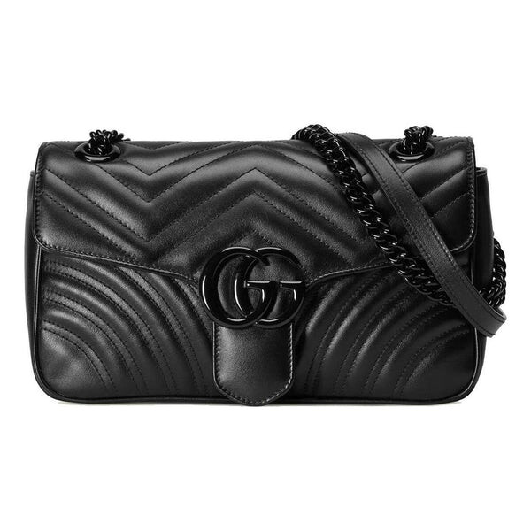 

Сумка gg marmont matelasse shoulder bag small 'black' Gucci, черный