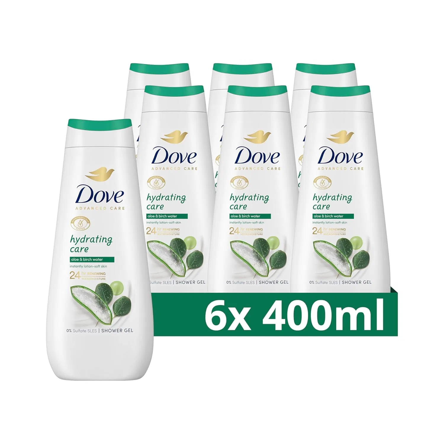 Гель для душа «Advanced Care» увлажняющий от Dove, 400 мл (6 шт.) Dove