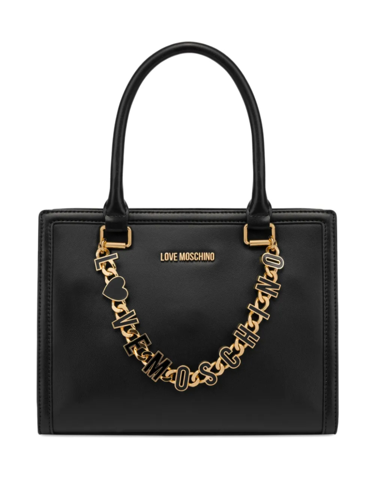

Love Moschino сумка-тоут с логотипом, черный