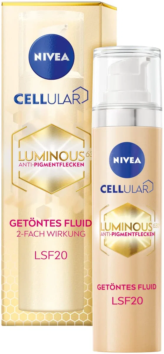 Тонирующий флюид «Cellular Luminous 630 Anti-Pigment Spots» с SPF 20 от NIVEA Nivea