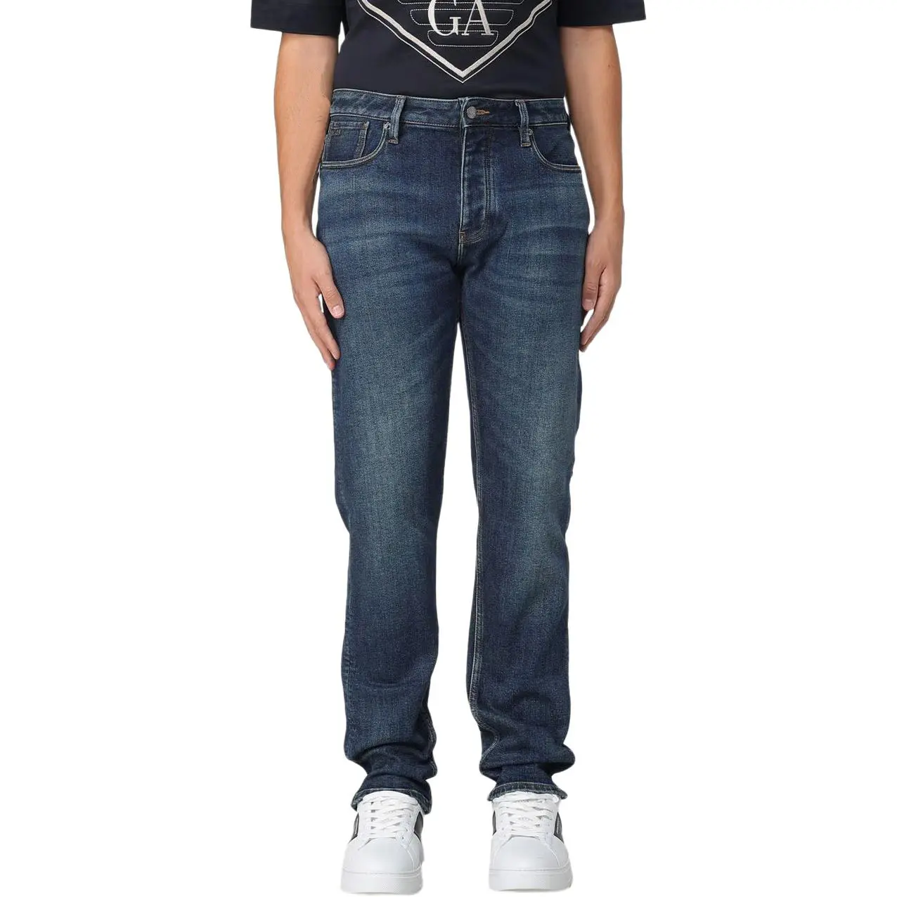 

Джинсы с пятью карманами EMPORIO ARMANI, синий