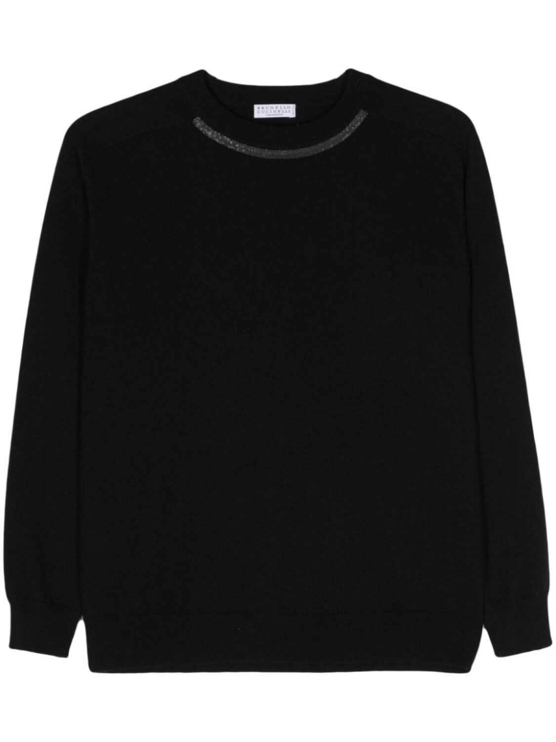 

Brunello Cucinelli кашемировый джемпер с круглым вырезом, черный