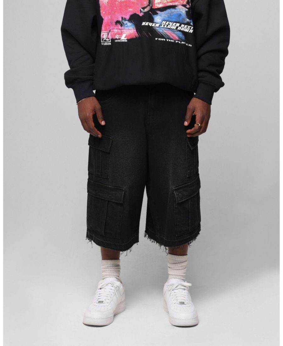 

Мужские джинсовые брюки-карго Loiter 3 Quarter с вышитыми звездами mnml, No Color