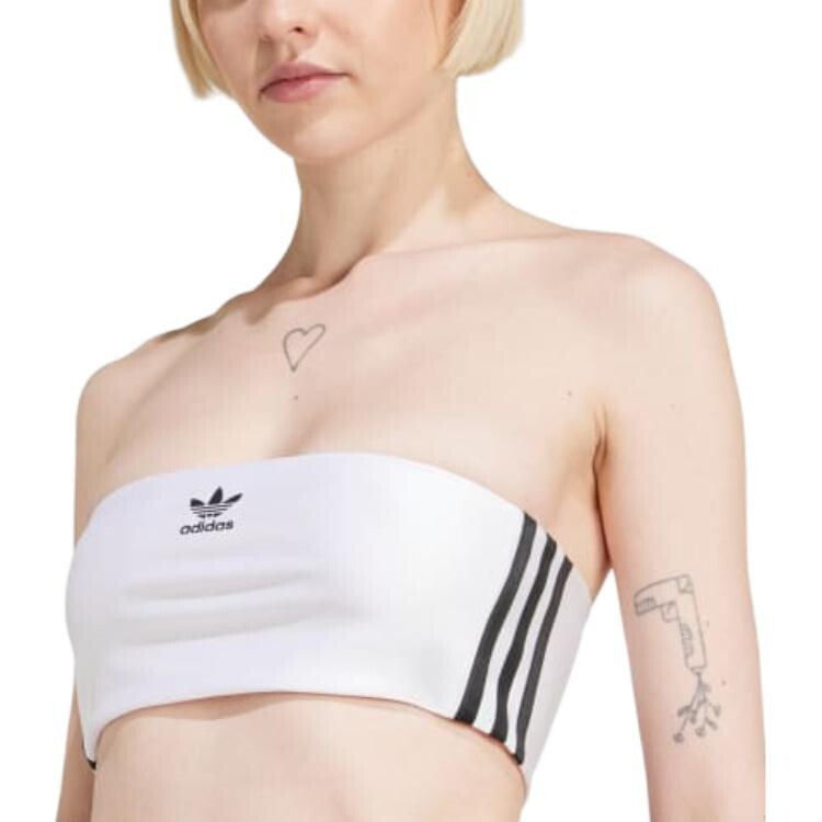Укороченный топ ADICOLOR женский белый Adidas Originals — фото 2