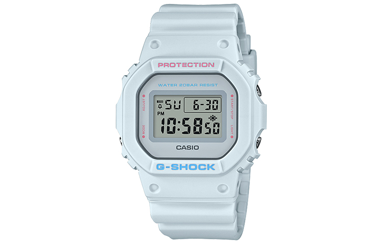 

CASIO Часы Women's G-SQUAD Series Blue Watch DW-5600SC-8, Light Blue Watch Dial