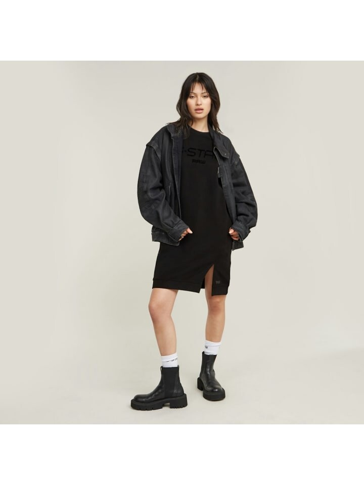 

Платье до колена G-Star Raw Kleid, цвет dk black
