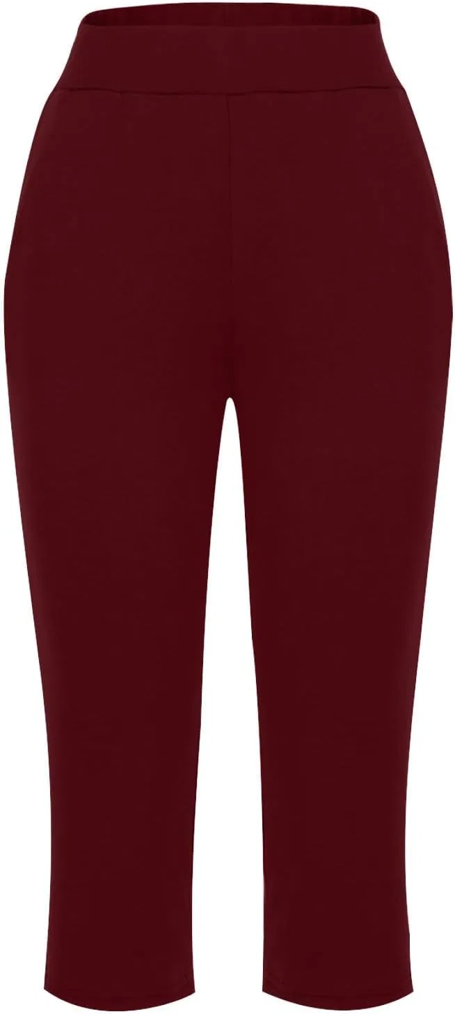 Джинсы широкие Casual High Waist, Wine — фото 3