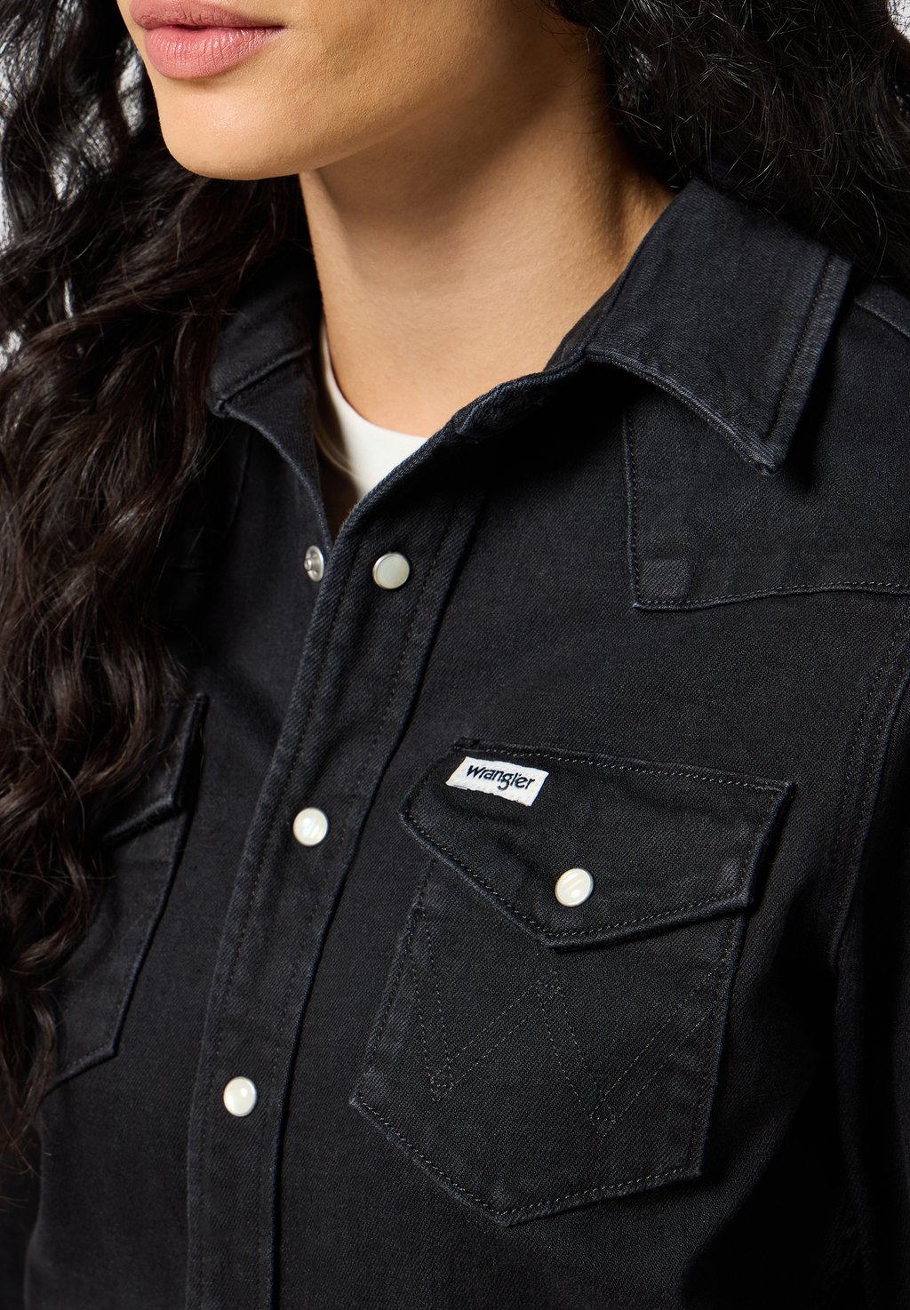 

Платье из денима DENIM MATCH UP DRESS Wrangler, черный деним