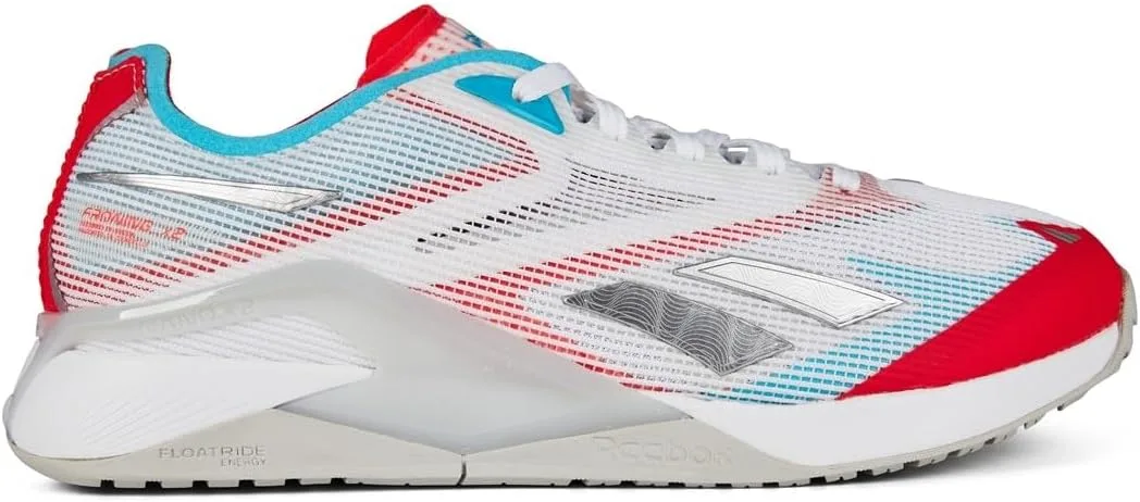 Кроссовки Reebok Unisex Nano X2 Fronting, белый/синий/вишневый — фото 2