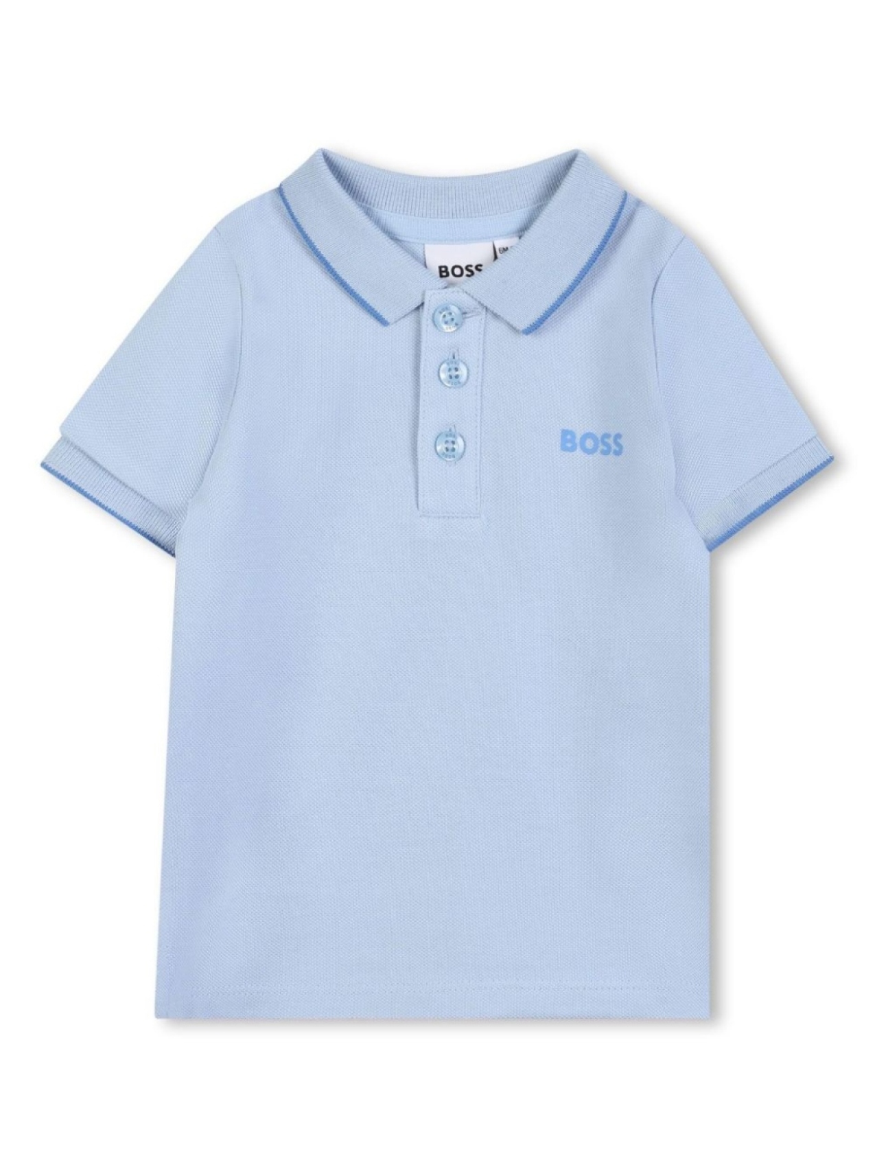 

BOSS Kidswear рубашка поло с логотипом, синий