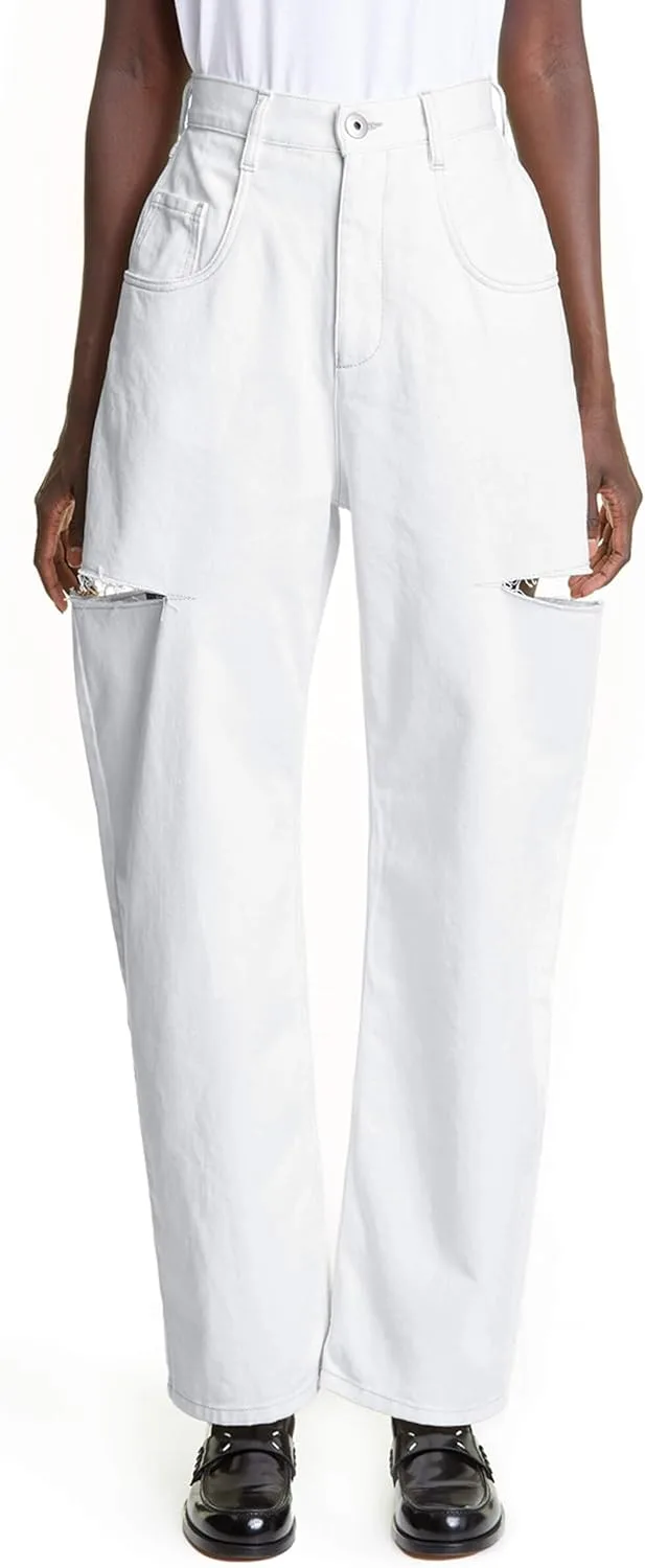 

Cicy Bell женские джинсы с высокой талией, широкие, с разрезами по бокам