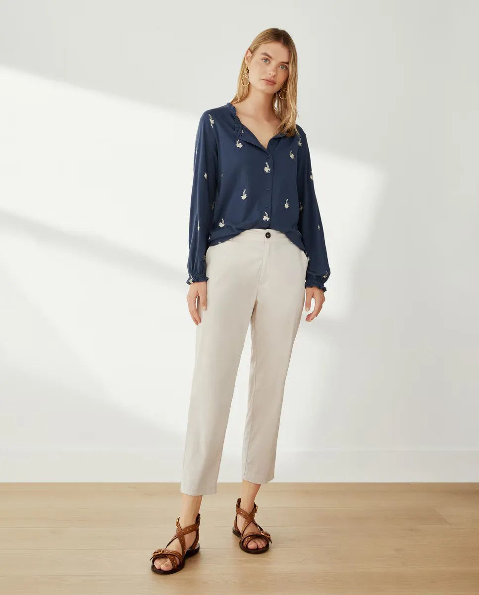 

Брюки-чиносы из поплина Southern Cotton, цвет Hielo