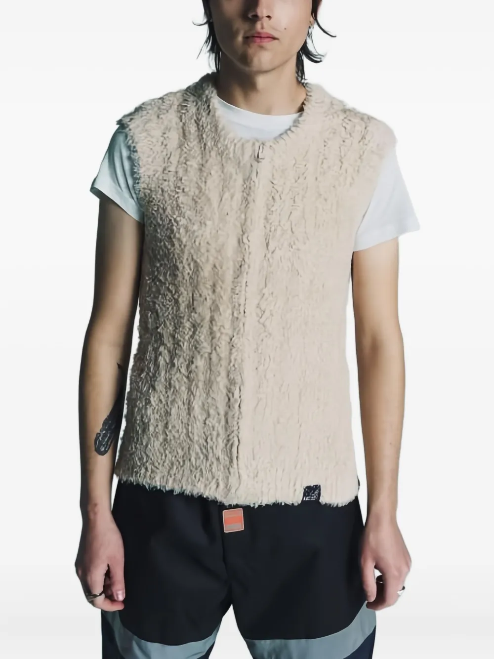 

Кардиган без рукавов Martine Rose, нейтральный