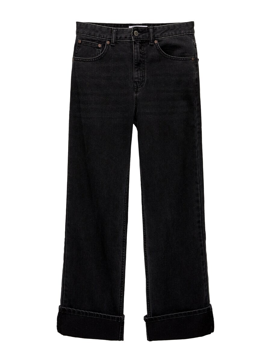 

Джинсы Pull&Bear Wide leg Jeans, черный деним