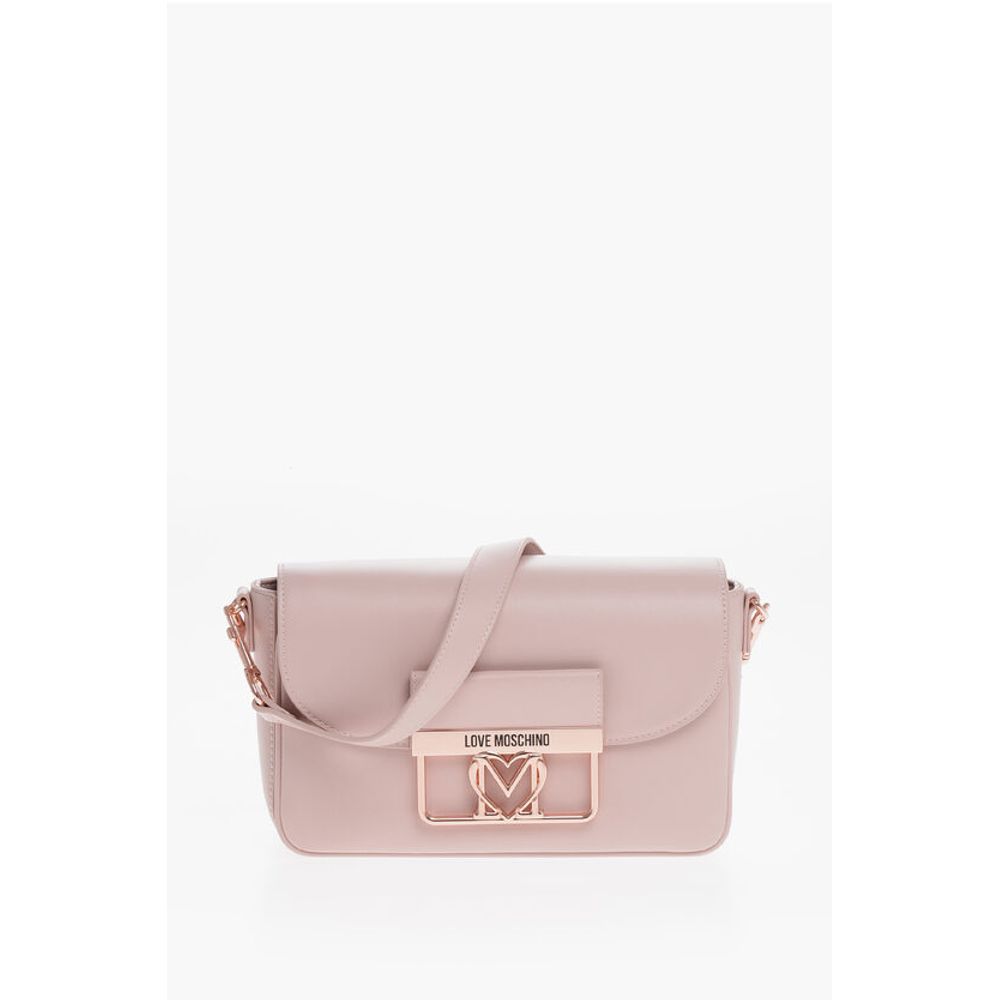 

Сумка LOVE из искусственной кожи с металлическим логотипом и съемным плечом Moschino, мультиколор