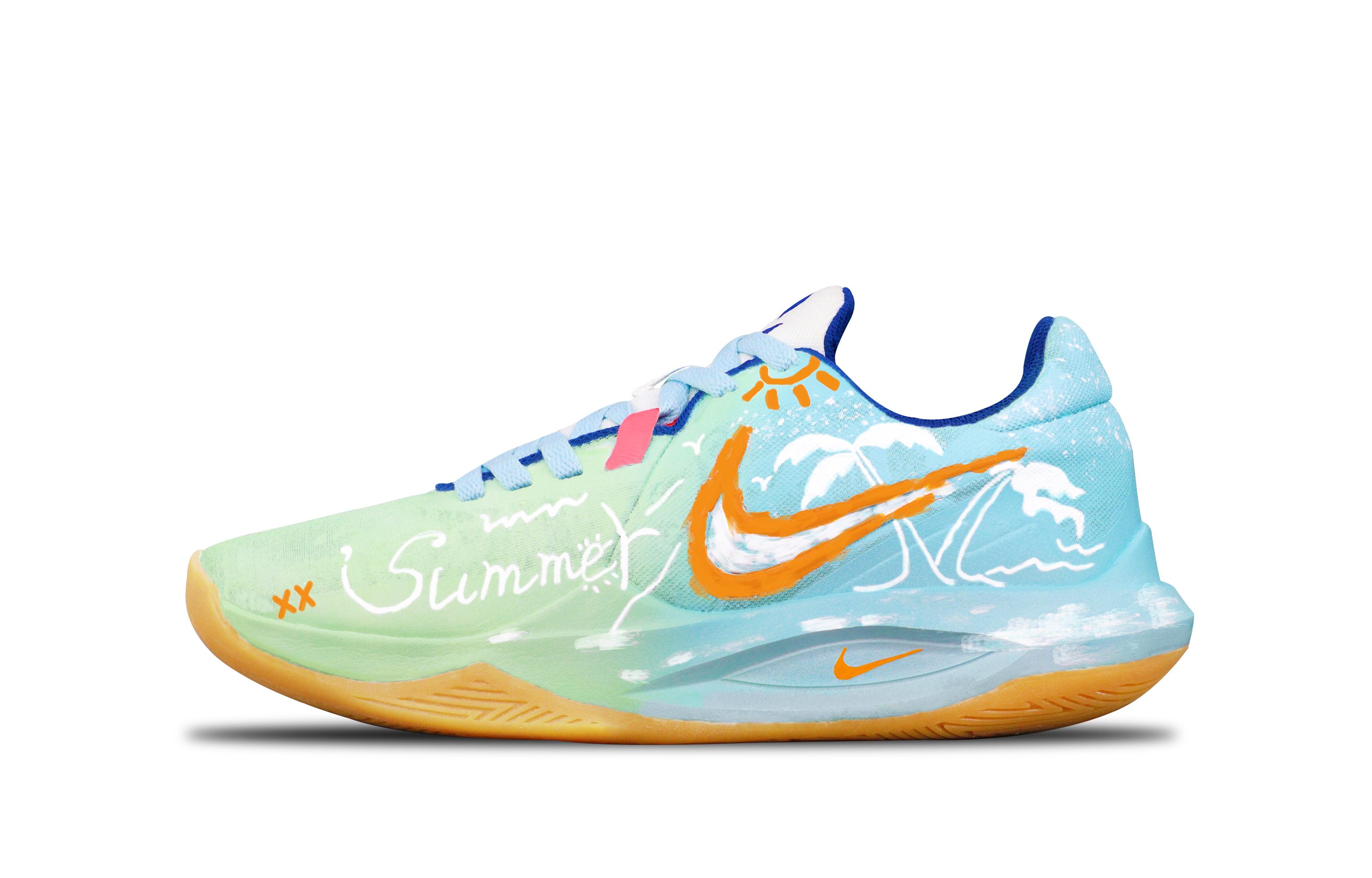 

Nike Баскетбольные кроссовки Precision 6 Phantom Sea Cushioning с низким верхом, противоскользящие и износостойкие, синие, мужские