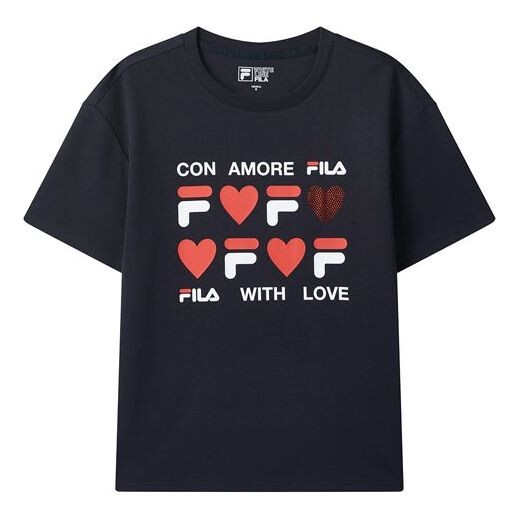

Футболка logo love printing short sleeve blue Fila, синий