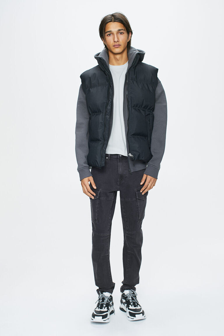 

Узкие джинсы-карго H&M, черный